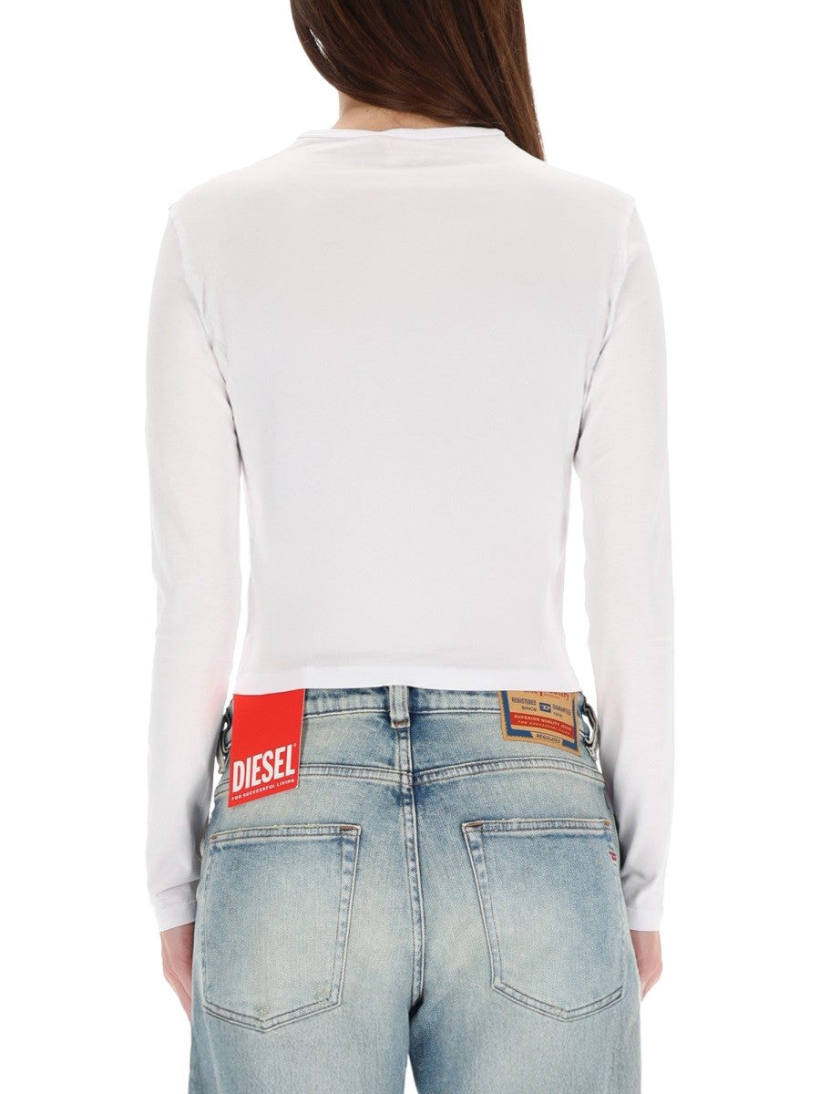 Diesel Women's Shirt Uncutie Long White, view 2