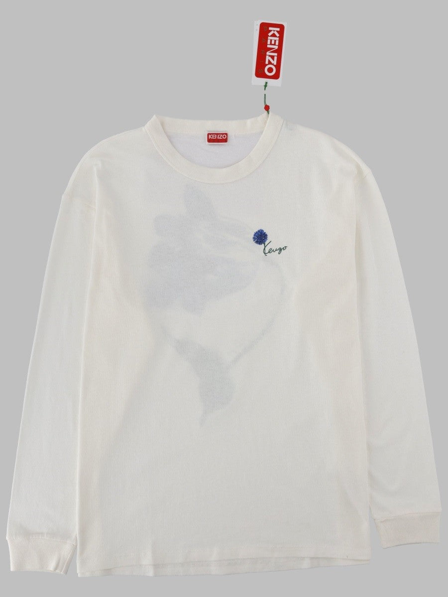 Kenzo Men's Shirt Tulip Manica Lunga White