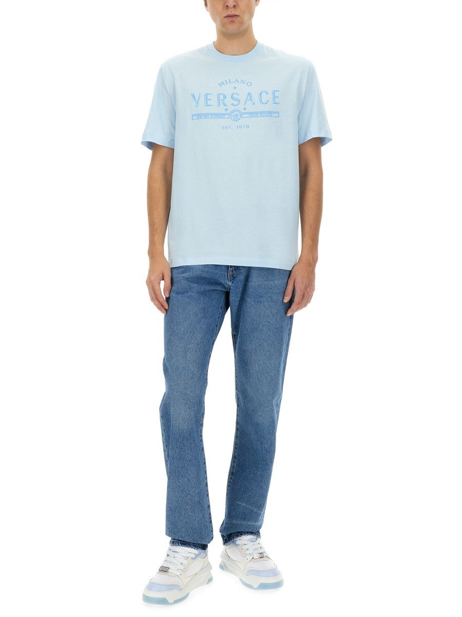 Versace Men's Shirt Blue