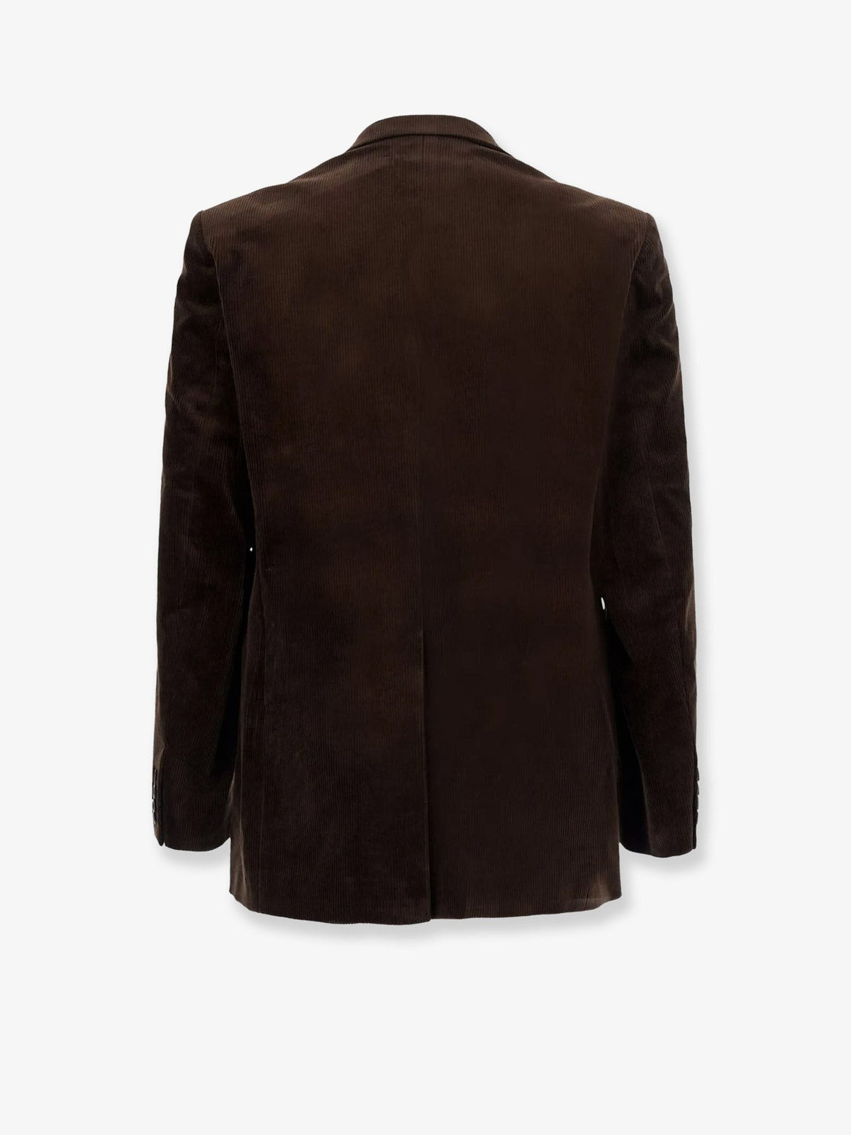 Tonywack Men's Tailored Single Breasted Corduroy Blazer Brown