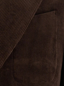 Tonywack Men's Tailored Single Breasted Corduroy Blazer Brown