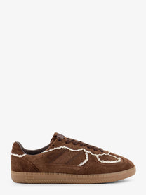 Alohas Women's Crochet Suede Sneakers Brown