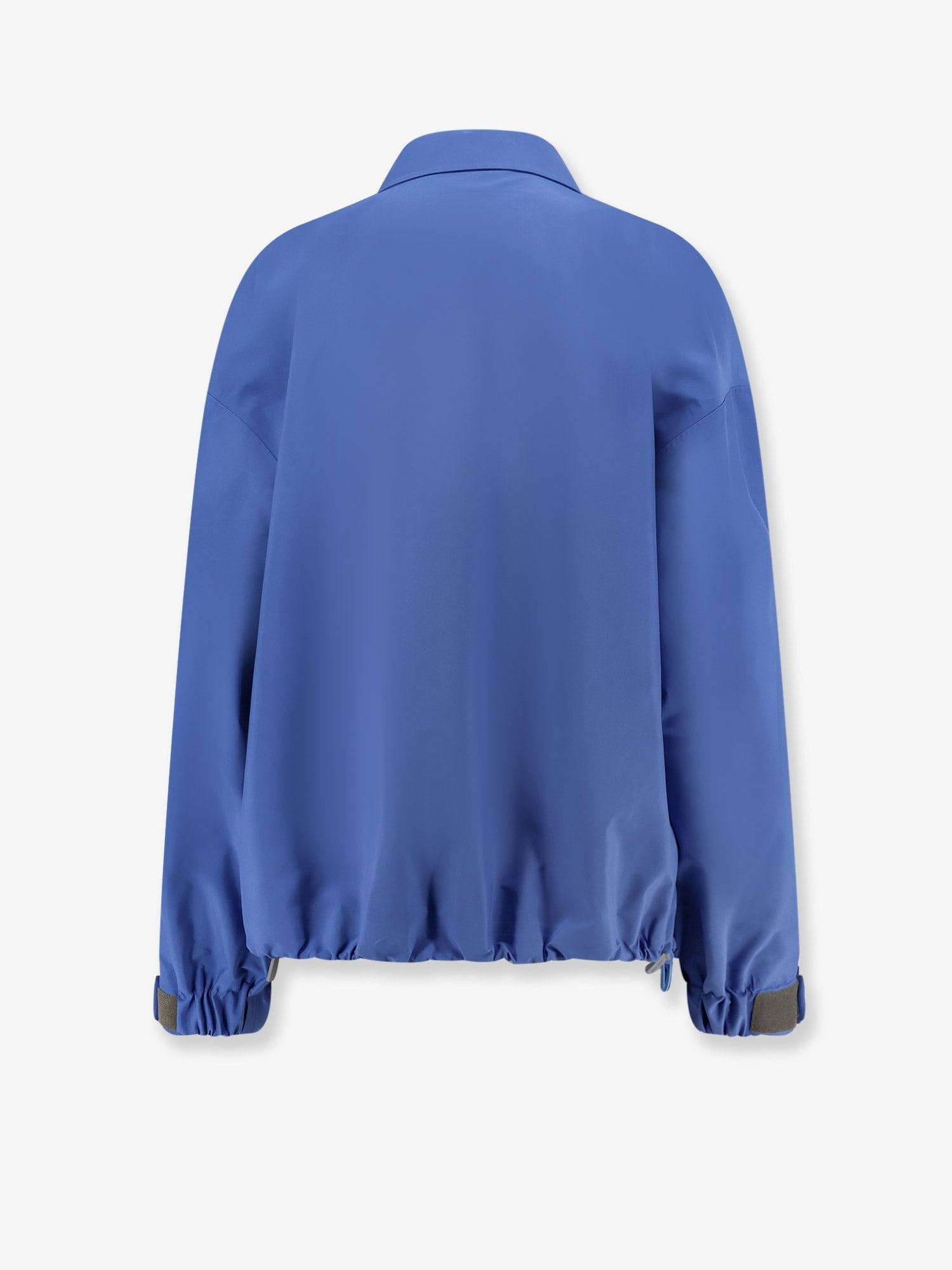 Miu Miu Women's Tech Canvas Windbreaker Blue
