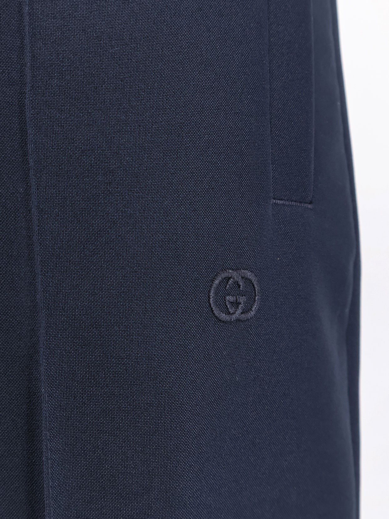 Gucci Men's Technical Panama Pants Blue