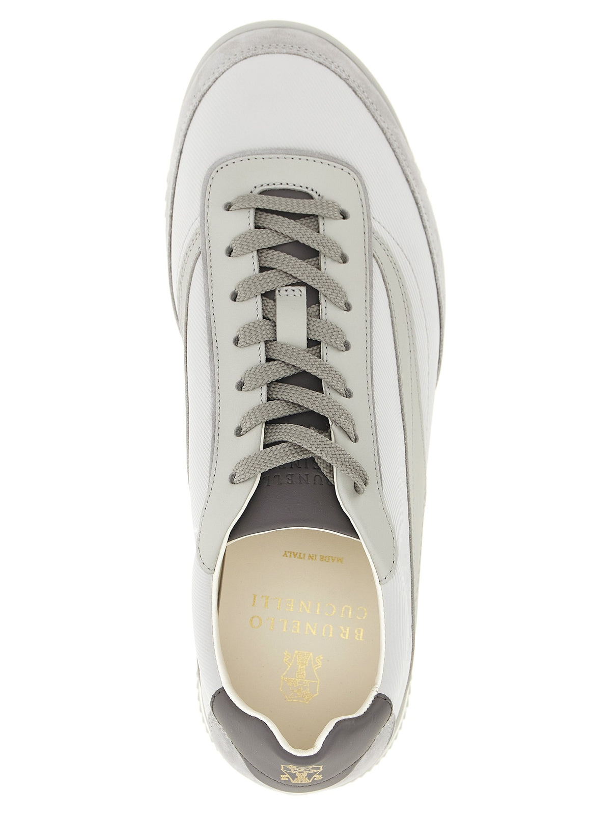 Brunello Cucinelli Techno and Nubuck Fabric Sneakers Grey