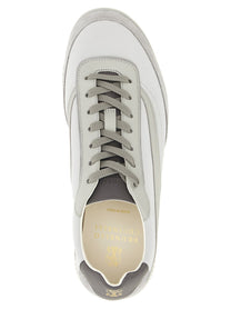 Brunello Cucinelli Techno and Nubuck Fabric Sneakers Grey