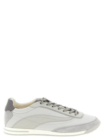 Brunello Cucinelli Techno and Nubuck Fabric Sneakers Grey