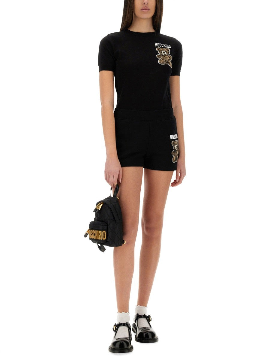 Moschino Women's Teddy Bear Sweater Black