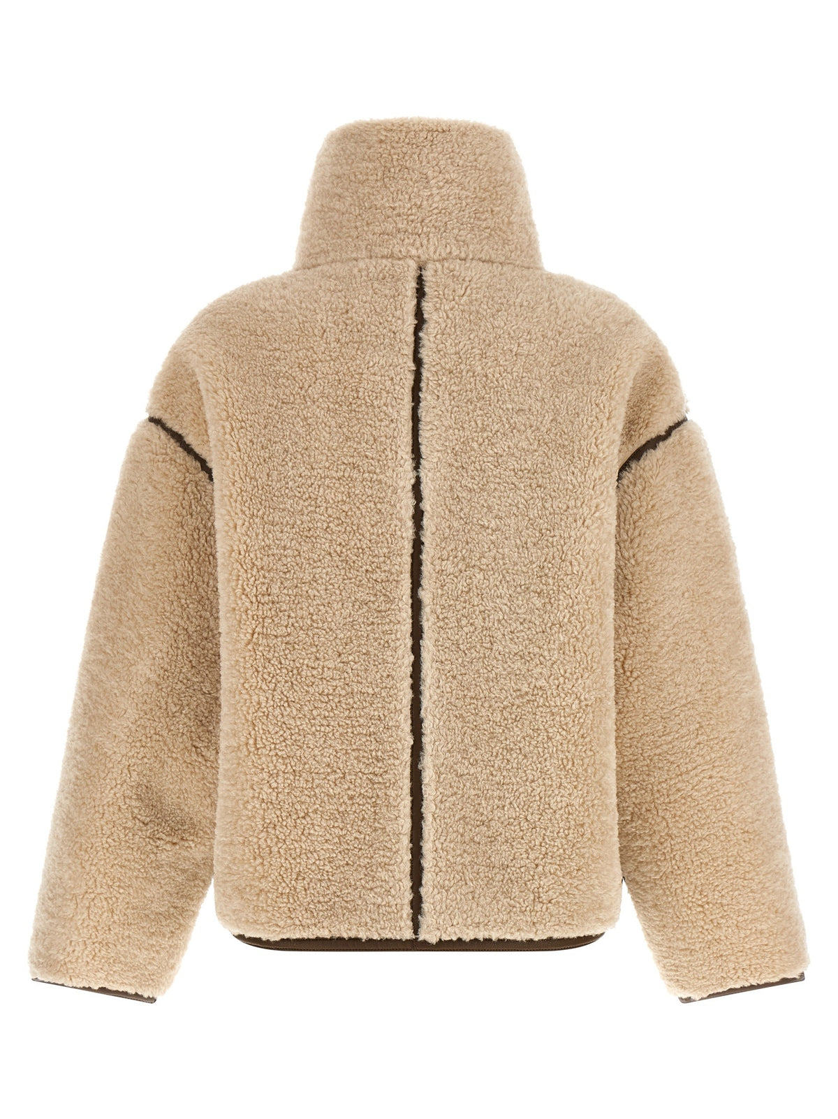 Pinko Teddy Cropped Jacket Beige