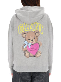 Ganni Women's Teddy Sweatshirt Grey