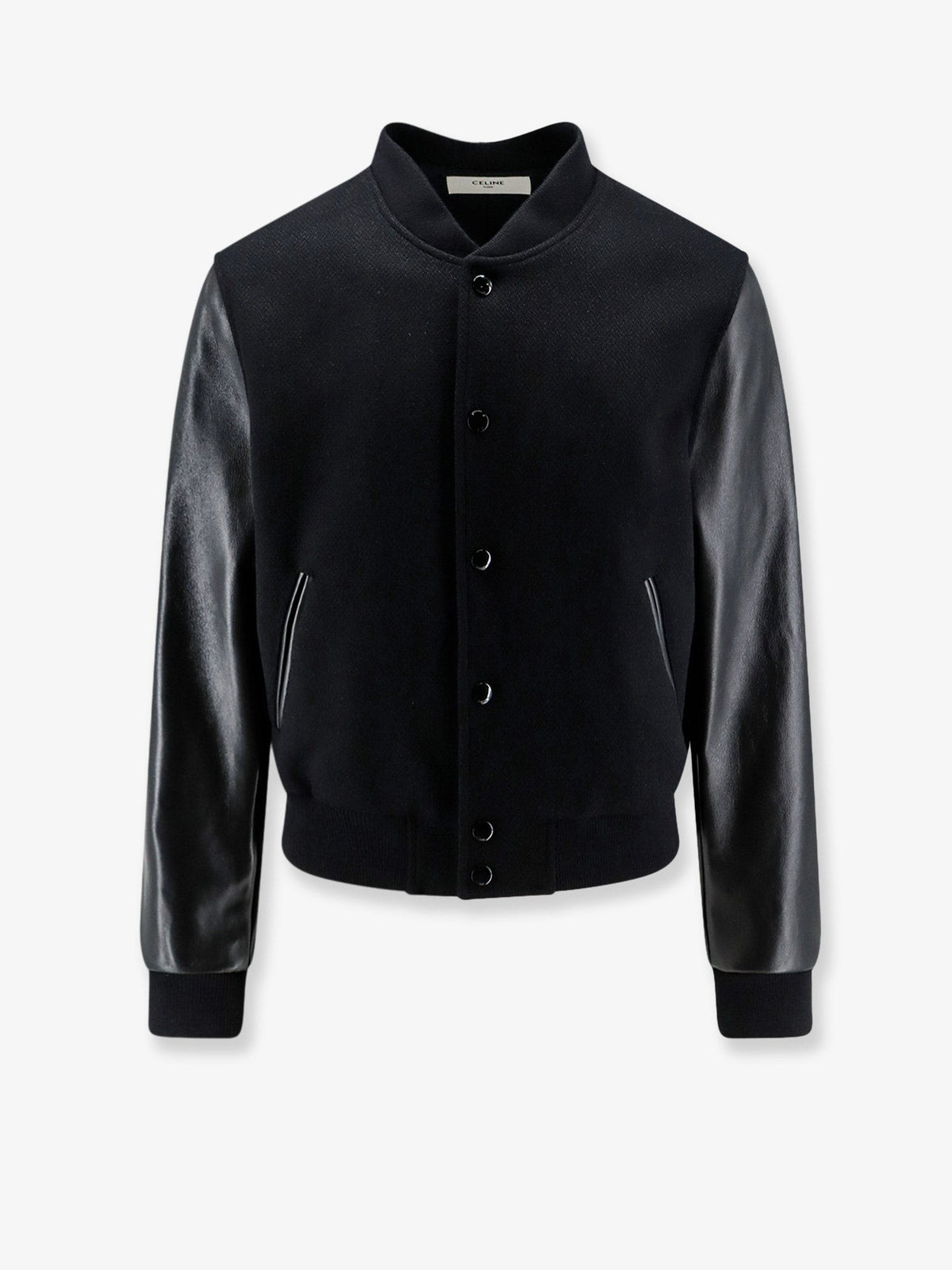 Celine Men's Teddy Virgin Wool Jacket Black