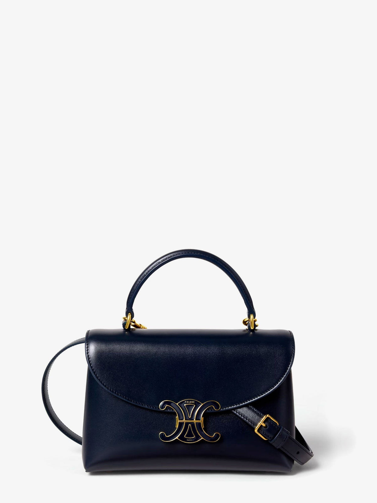 Celine Women's Teen Nino Handbag in Smooth Satin Calfskin Blue