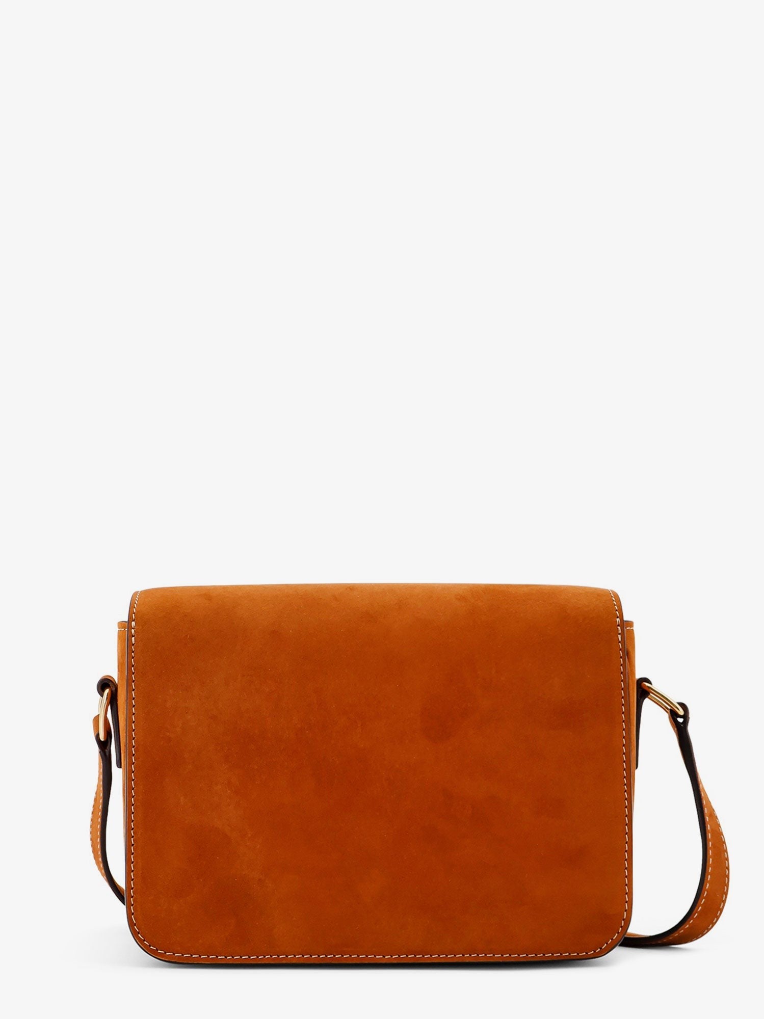 Celine Women's Teen Triomphe Suede Shoulder Bag Beige