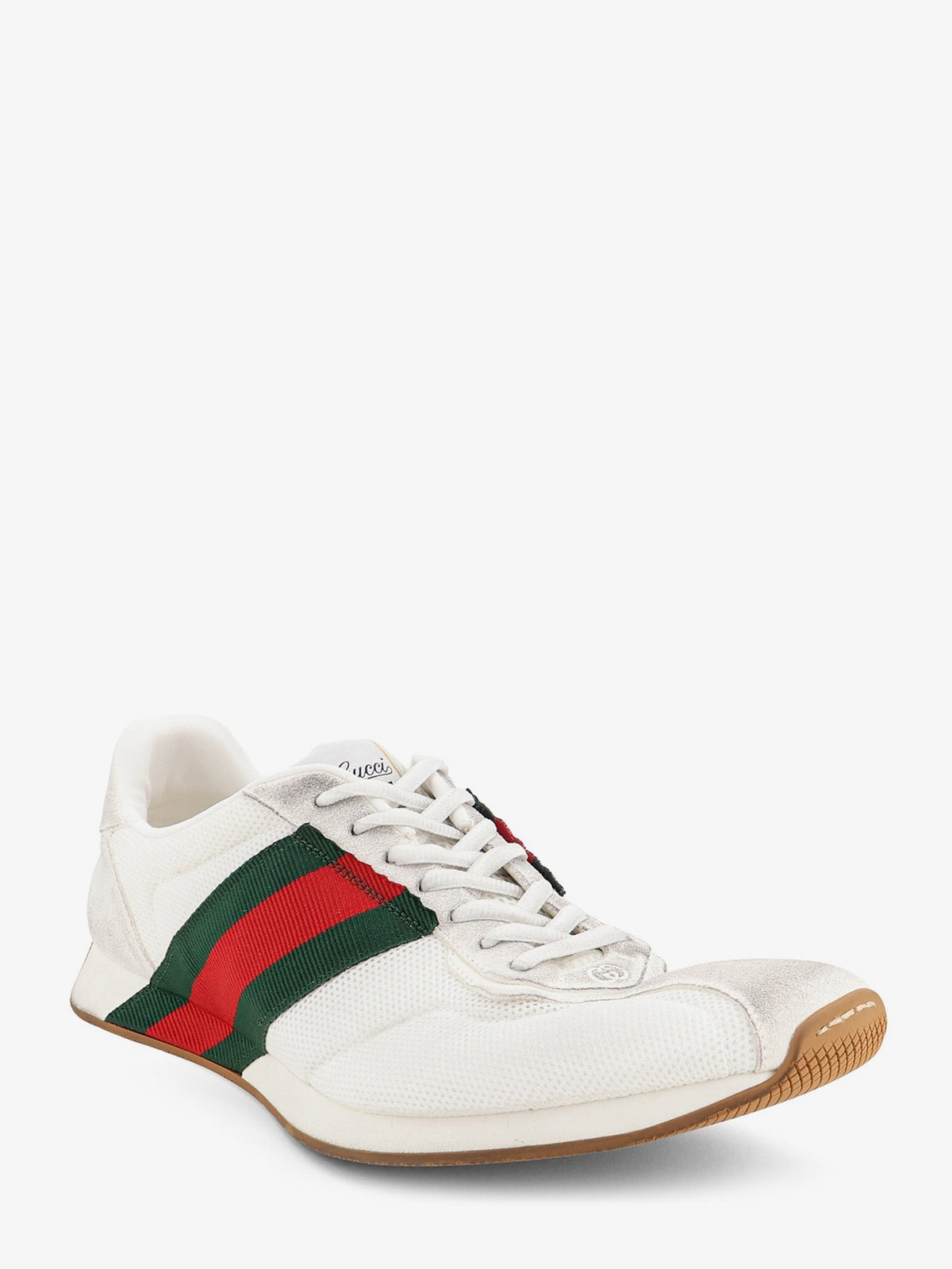 Gucci Men's Tempo Mesh and Suede Sneakers GWGWVRV