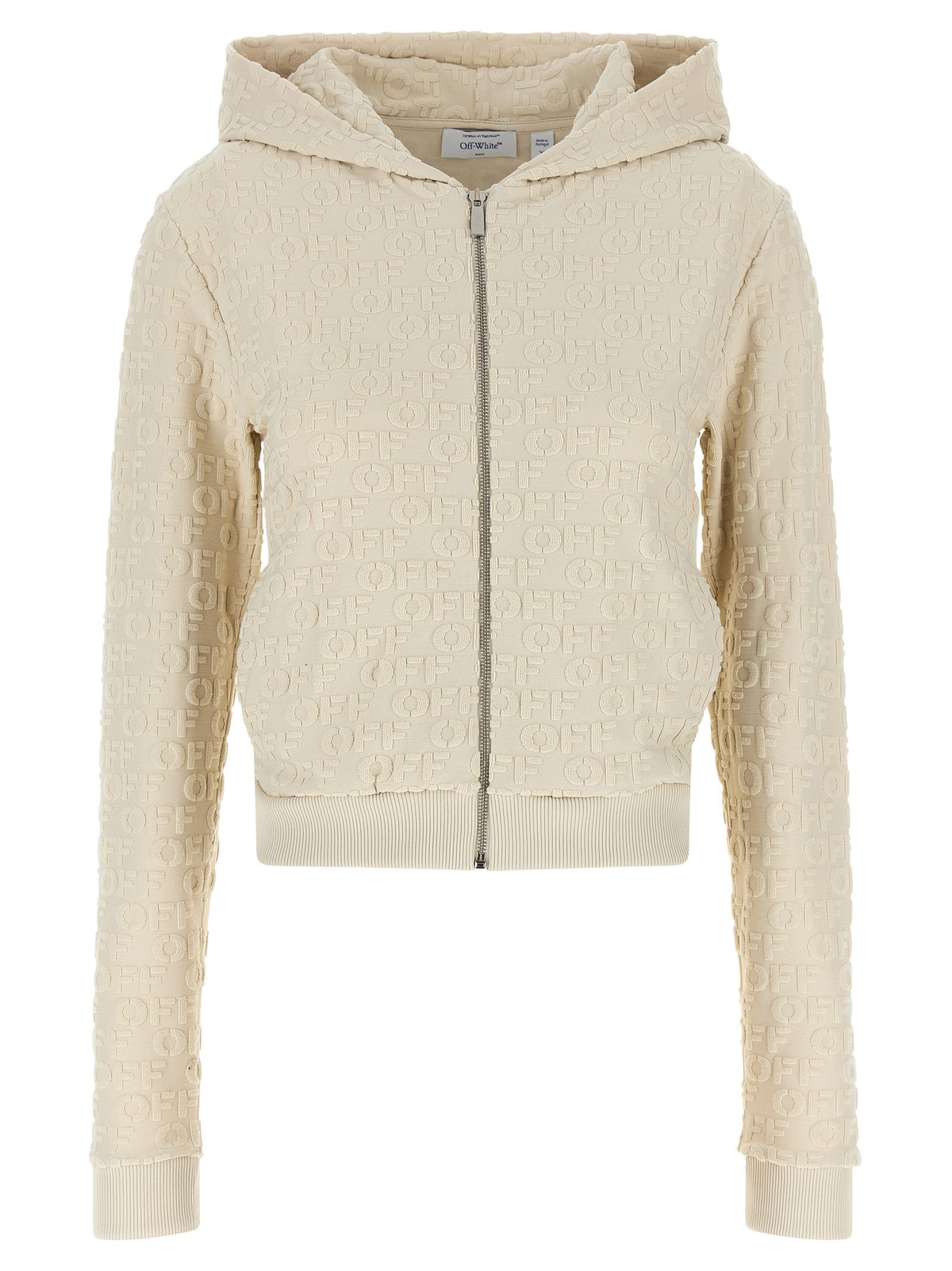 Off-White Terry Off Sweatshirt Beige