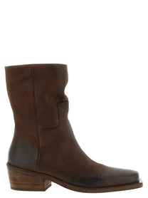 Marsell Tex Texan Ankle Boots Brown
