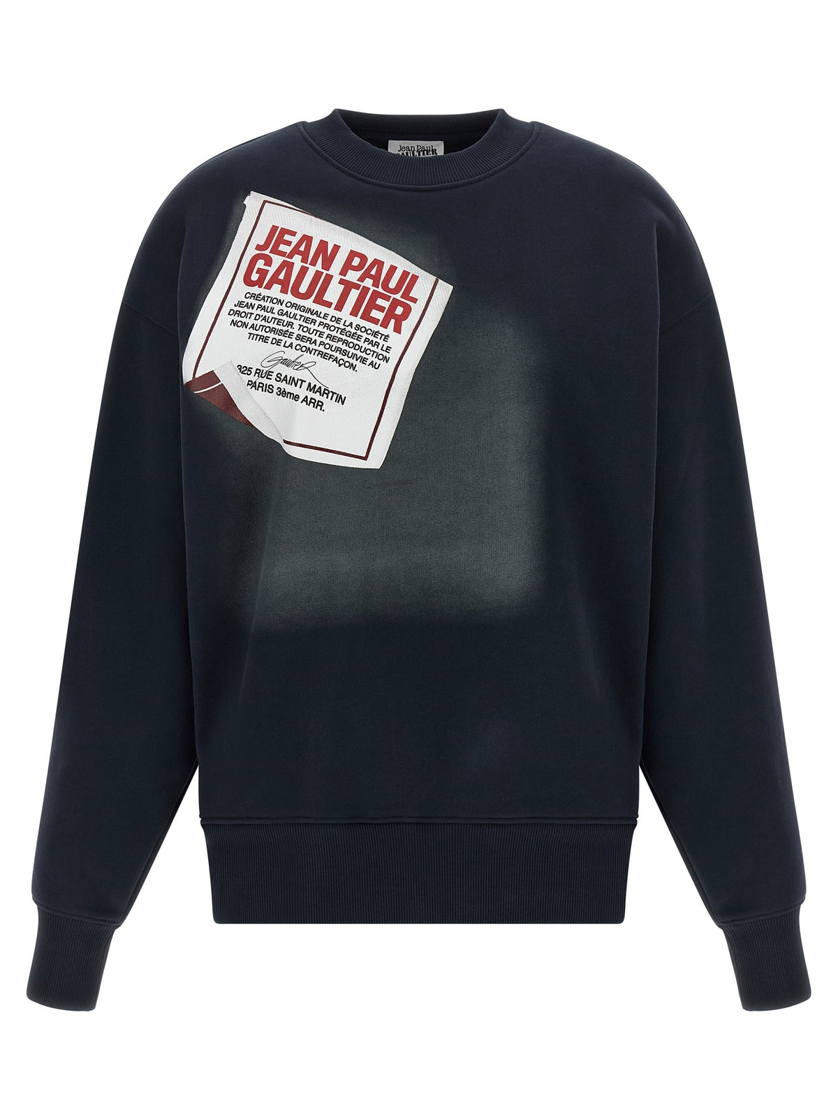Jean Paul Gaultier The Blue Gaultier Label Sweatshirt Blue