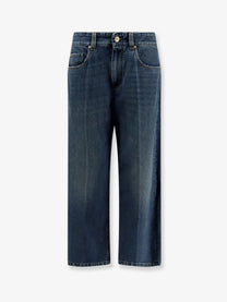 Brunello Cucinelli Women's The Contemporary Square Jeans Blue