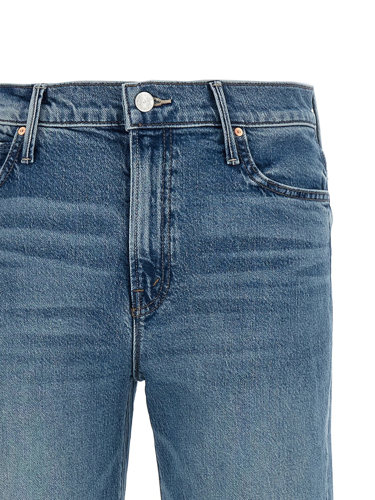 MOTHER The Kick It Ankle Jeans Blue