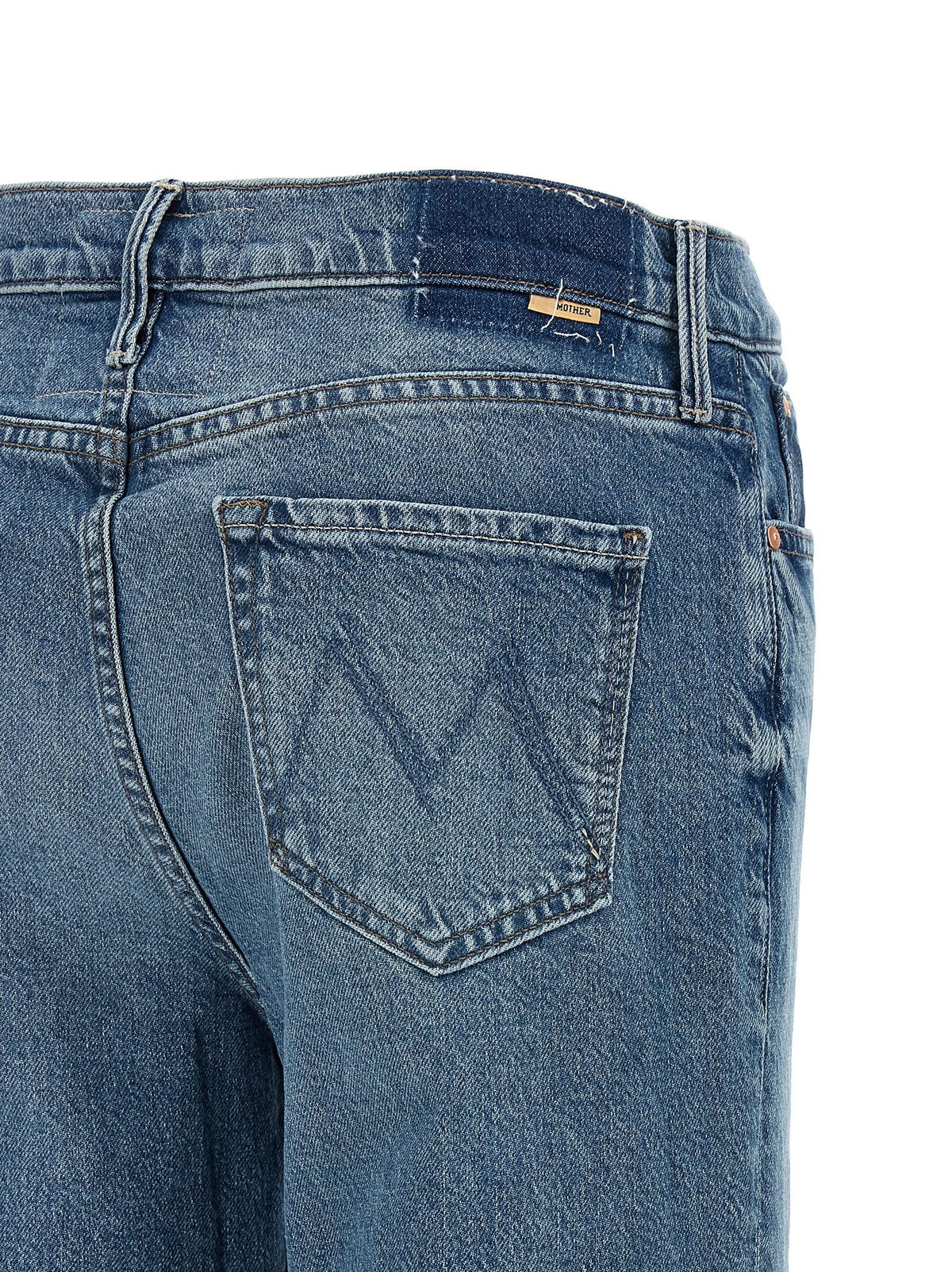 MOTHER The Kick It Ankle Jeans Blue