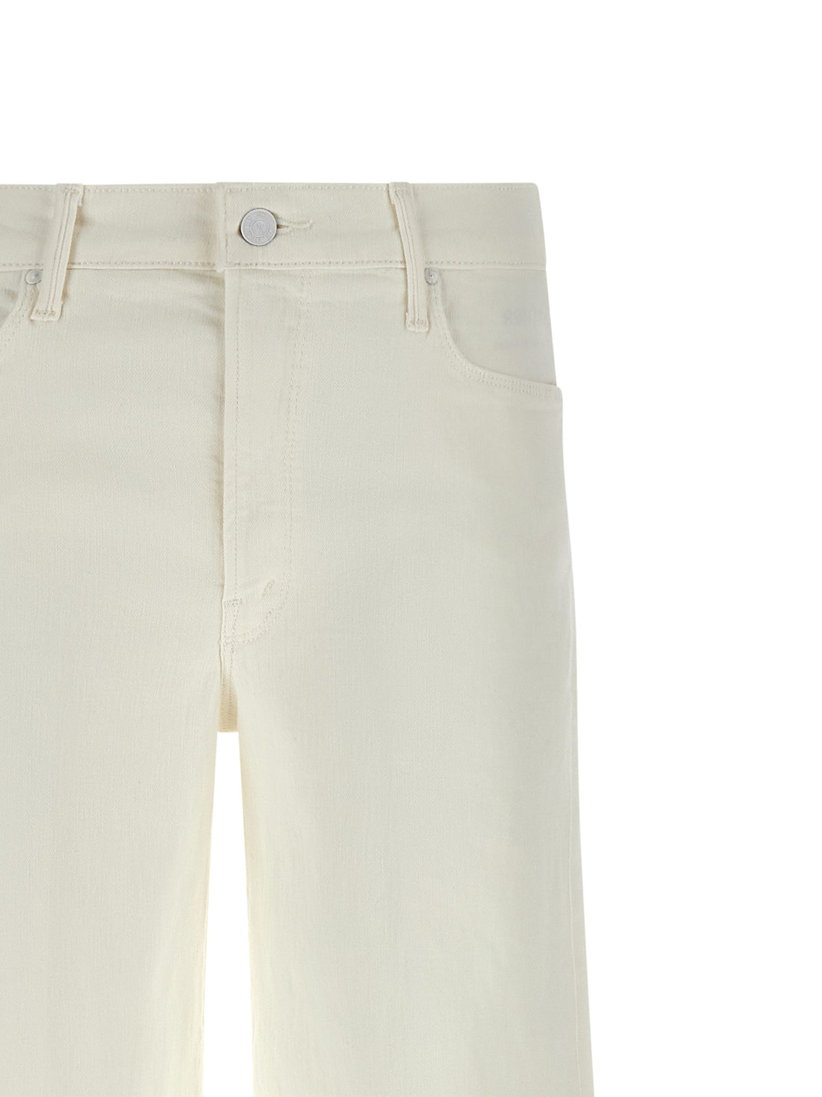 MOTHER The Twister Sneak Jeans White