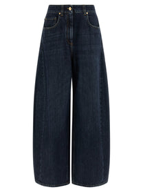 Brunello Cucinelli The Wide Barrel Jeans Blue