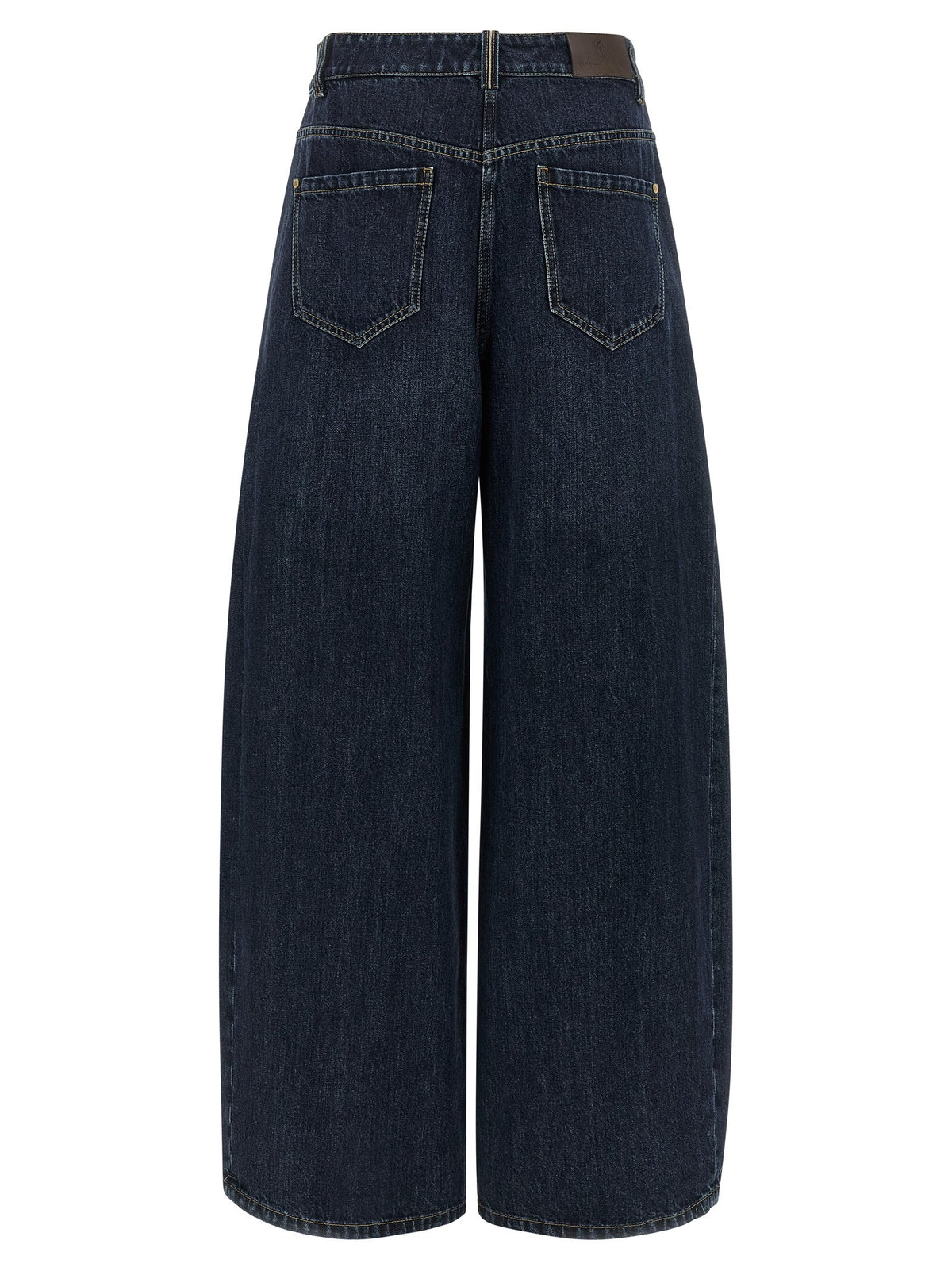 Brunello Cucinelli The Wide Barrel Jeans Blue, view 2