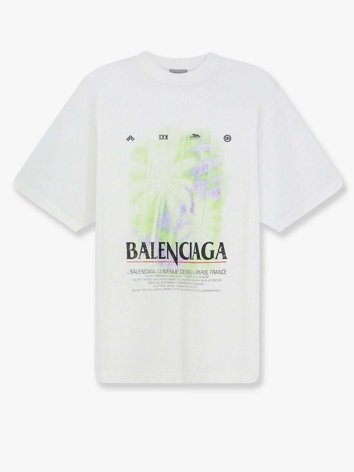 Balenciaga Men's The Window Cotton Shirt White