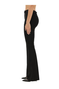 Thelatest women’s an pants black black high waisted flared trousers with a sleek form fitting silhouette