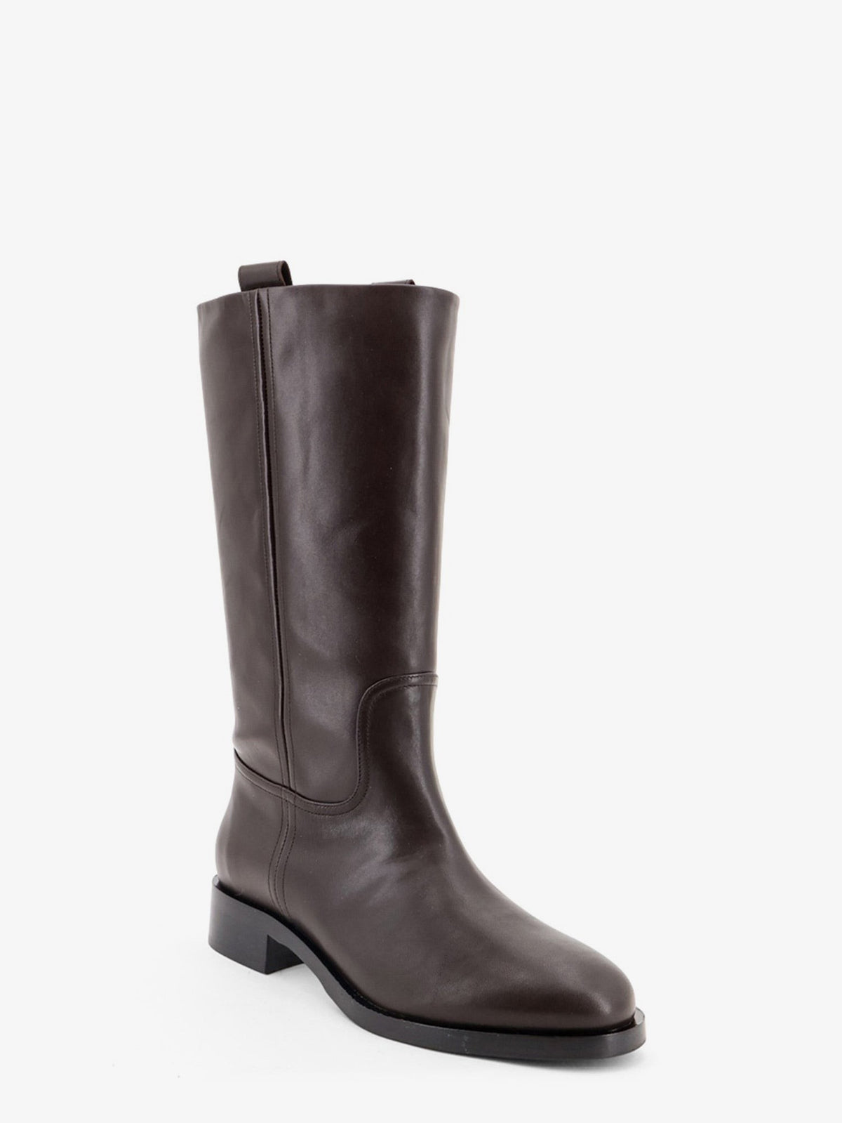 Aeyde Women's Theo Knee High Leather Boots Brown