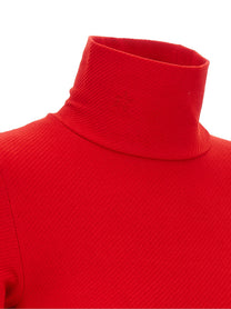 Perfect Moment Thermal Wolf Sweater Red