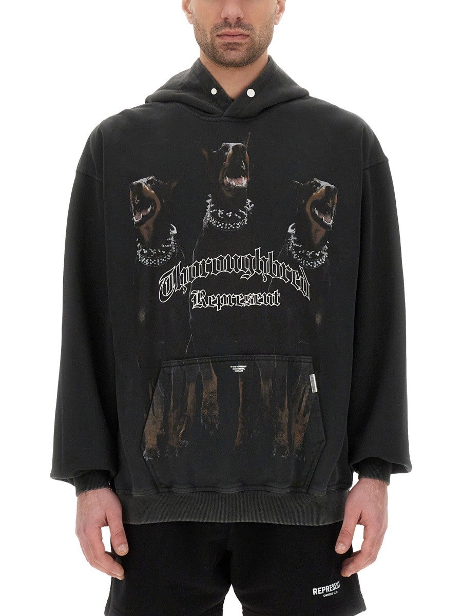 Represent Men's Thoroughbred Hoodie Black