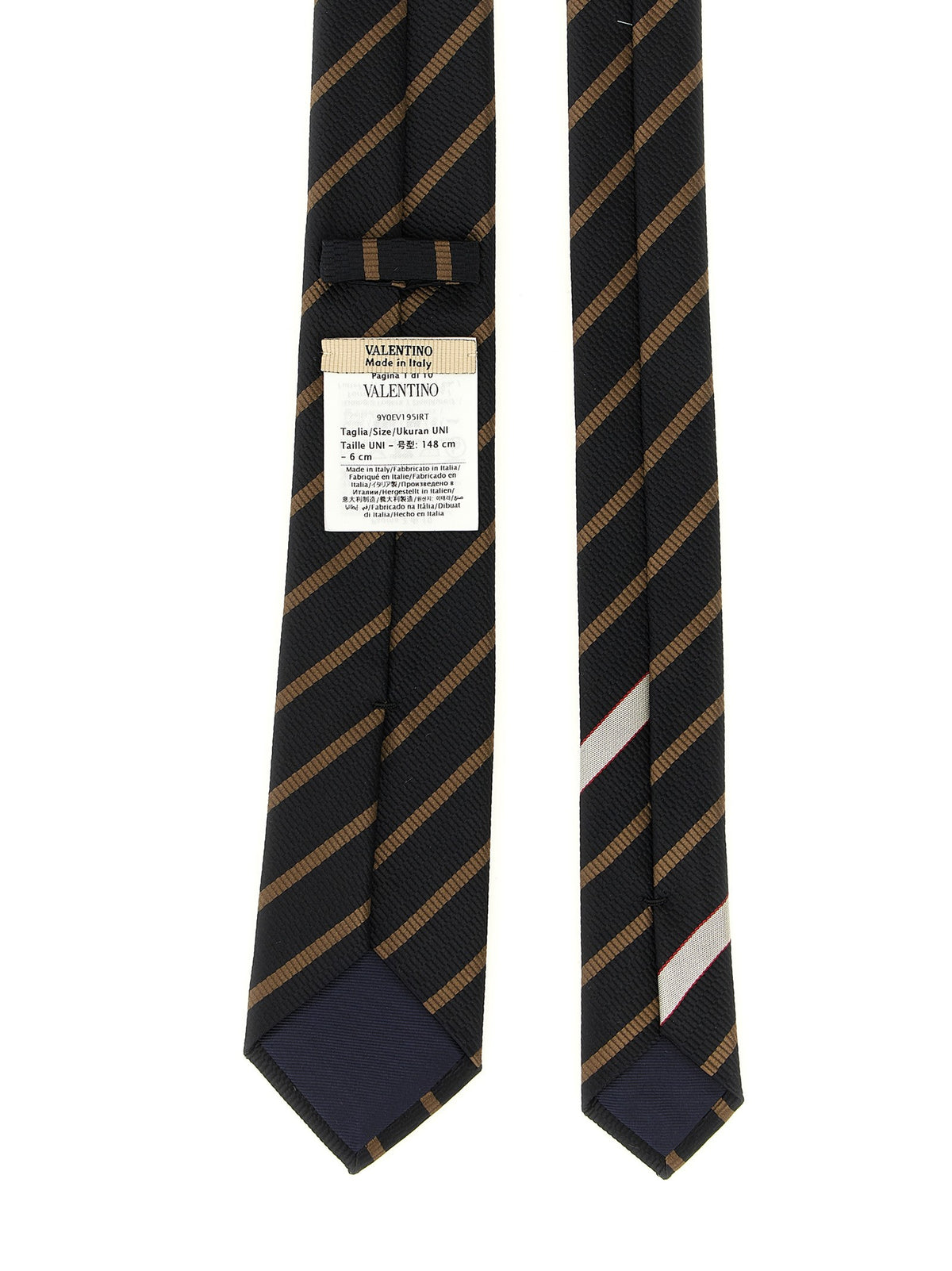 Valentino Tie Valentino Garavani Regimental Gold