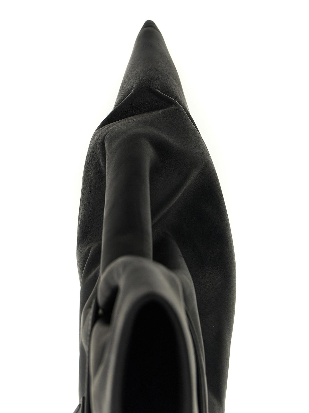 Rick Owens Tied Taco Kiss Ankle Boots Black