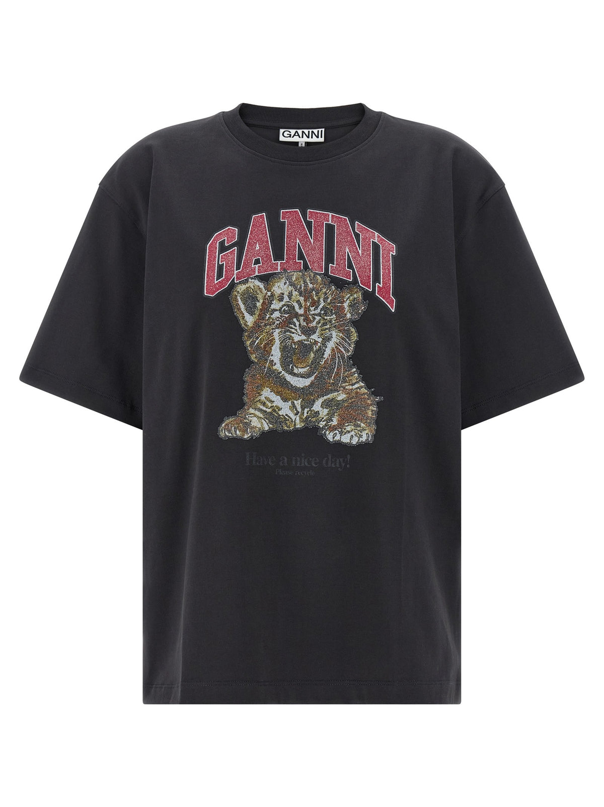 Ganni Tiger Shirt Black