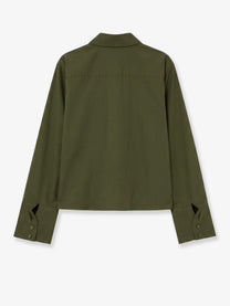 The Frankie Shop Women's Tila Organic Cotton Shirt Green