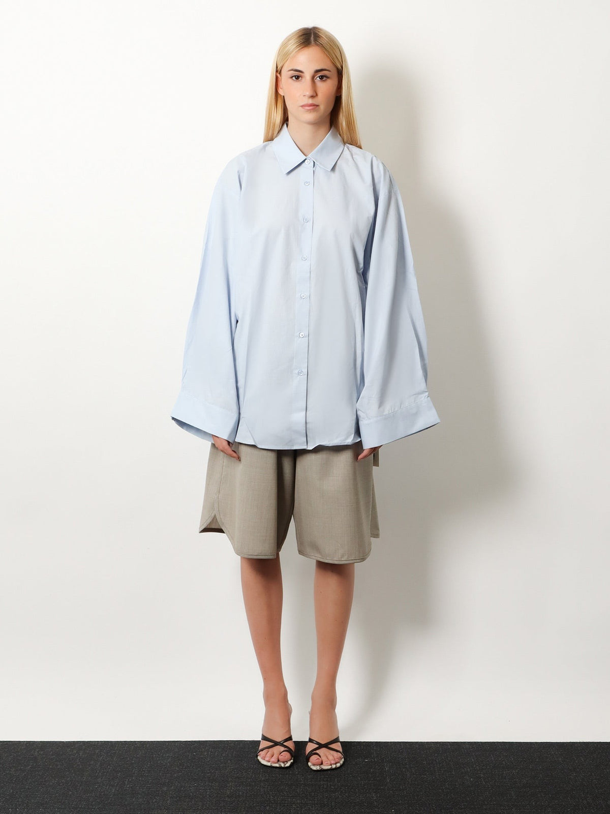 The Frankie Shop Women's Tila Organic Cotton Shirt Blue