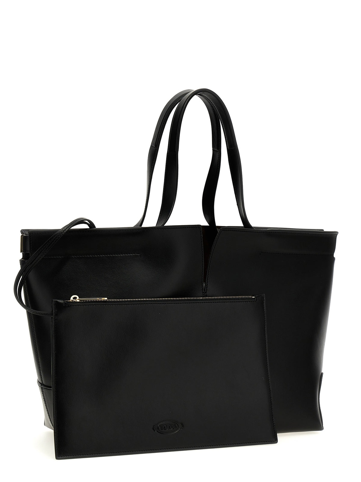 Tod's Tods Di Bag Folio Shopping Bag Black
