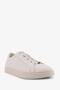 Tod’s men’s leather sneakers white cream-colored low-top with minimalist design and subtle stitching details
