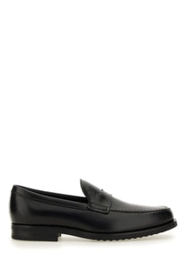Tod’s men’s mocassino in pelle black leather loafer with polished finish and classic slip-on design