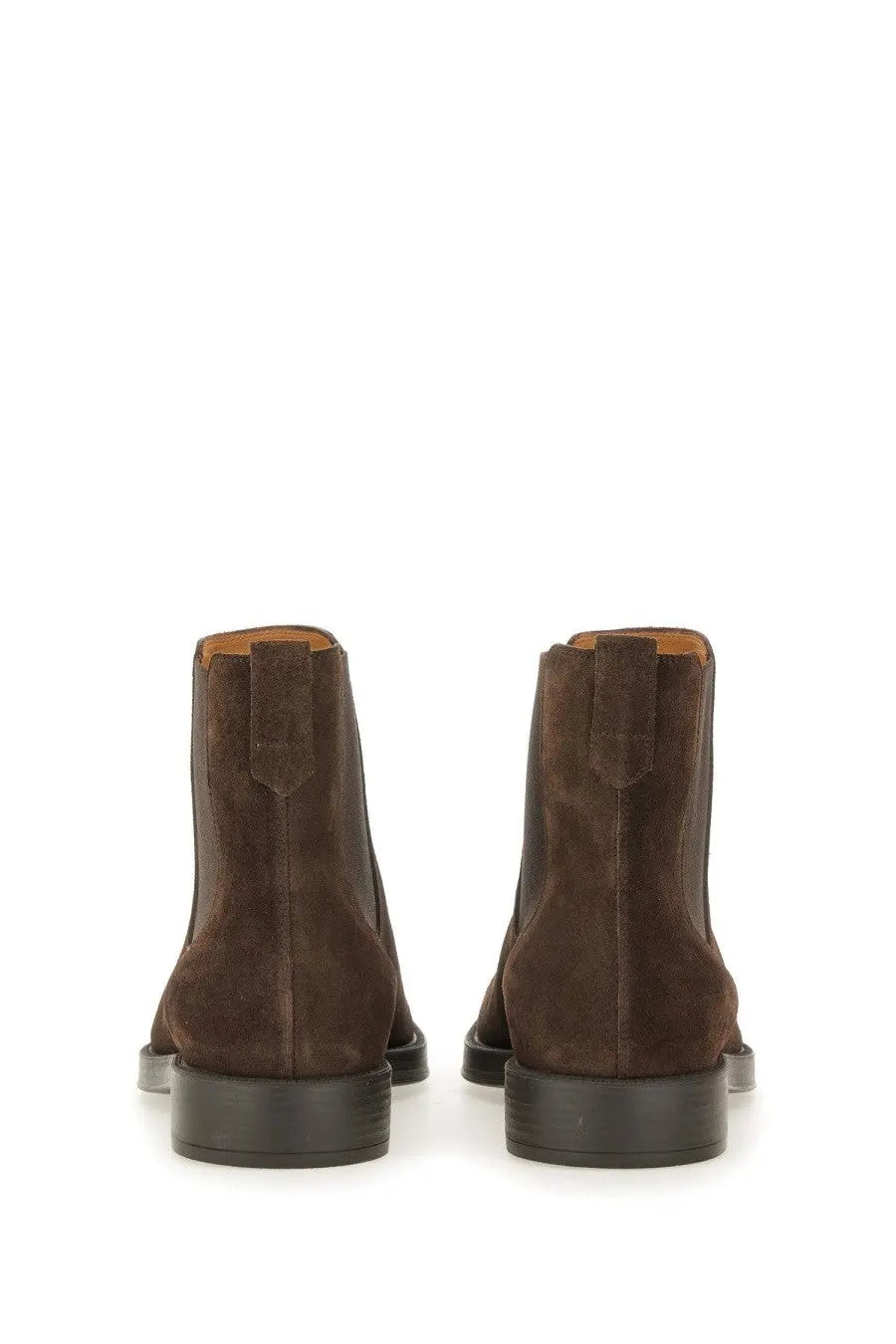 Tod’s men’s suede ankle boot brown with brown suede chelsea design matte finish and black rubber soles