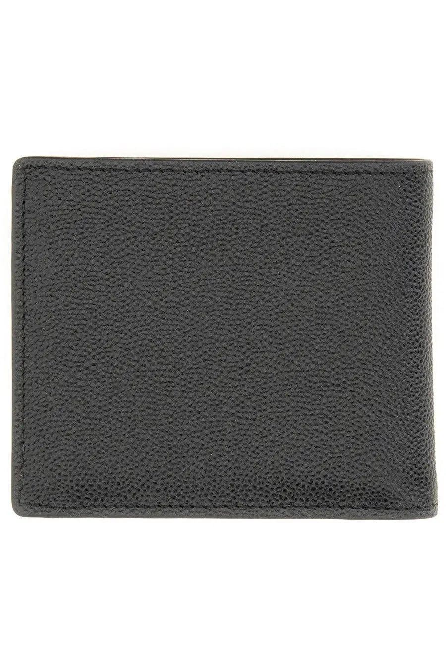 Tods men’s timeless wallet black made of textured leather with precise stitching along the edges