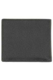 Tods men’s timeless wallet black made of textured leather with precise stitching along the edges