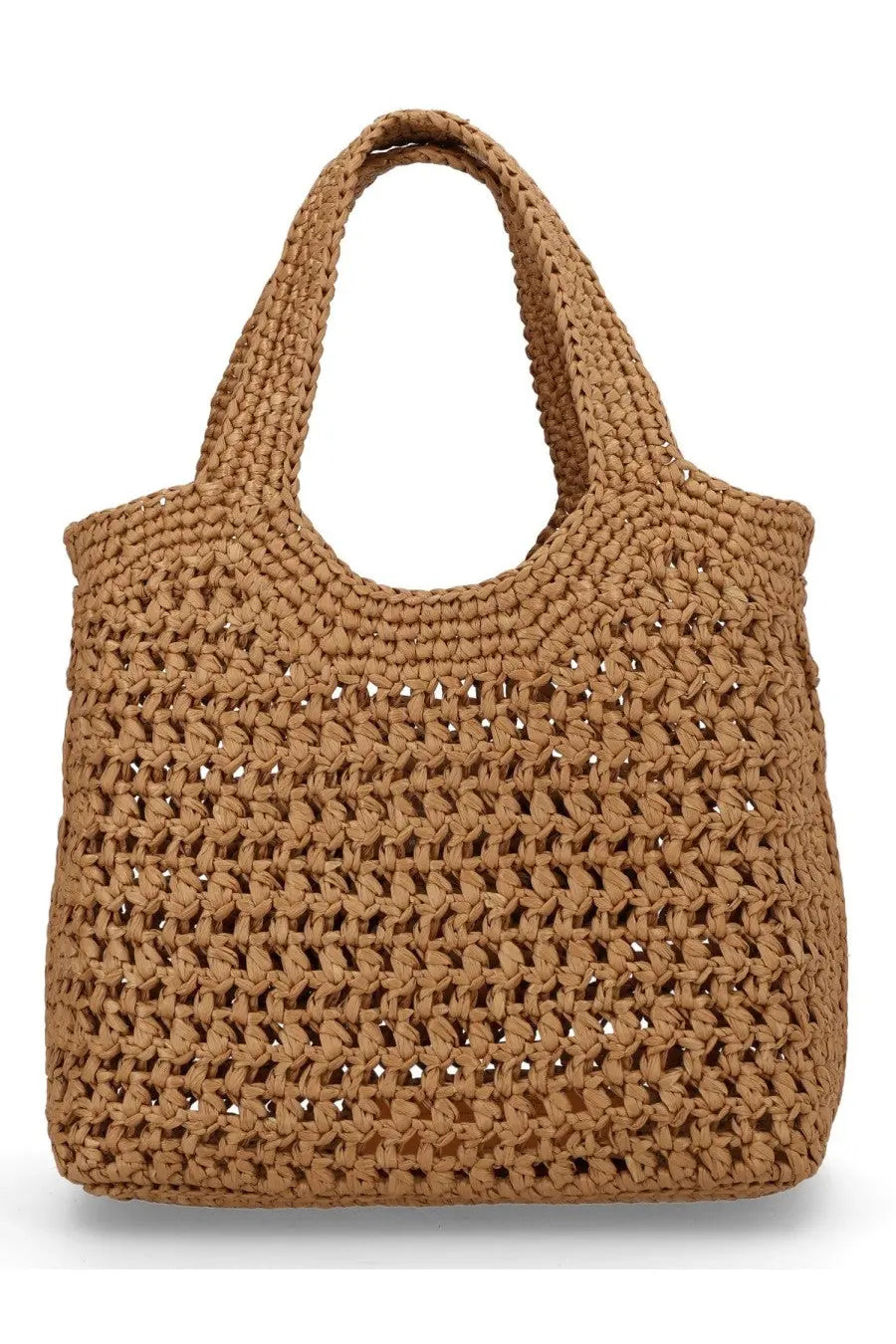 Tod’s women’s borsa shopping mini con beige tan woven straw tote bag with textured open-knit pattern and sturdy handles