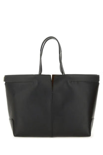 Tod’s women’s di bag folio medium small black leather tote bag with structured design and dual top handles