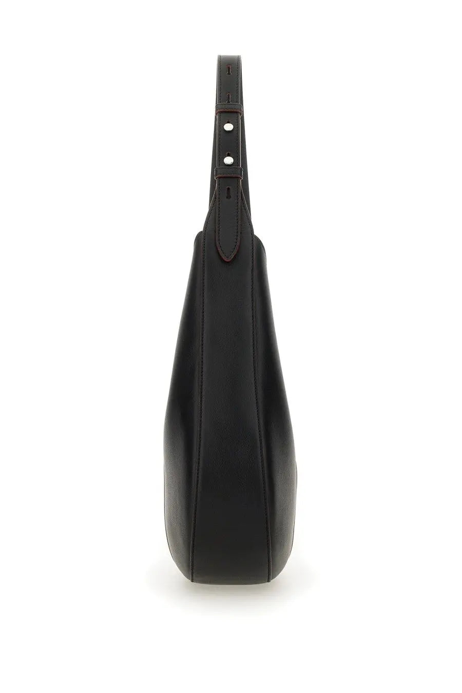 Tod’s women’s black leather hobo bag with sleek minimalist design and subtle stitching details