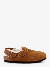 Birkenstock Women's Tokio Inside Shearling Suede Mule Grey