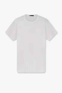 Tom ford men’s white short-sleeved crew neck t-shirt made of cotton and silk blend for a luxurious feel