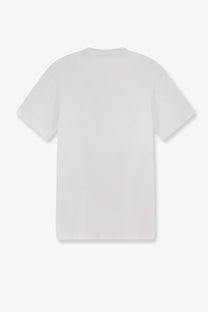 Tom Ford men’s white cotton and silk t-shirt with crew neck and short sleeves