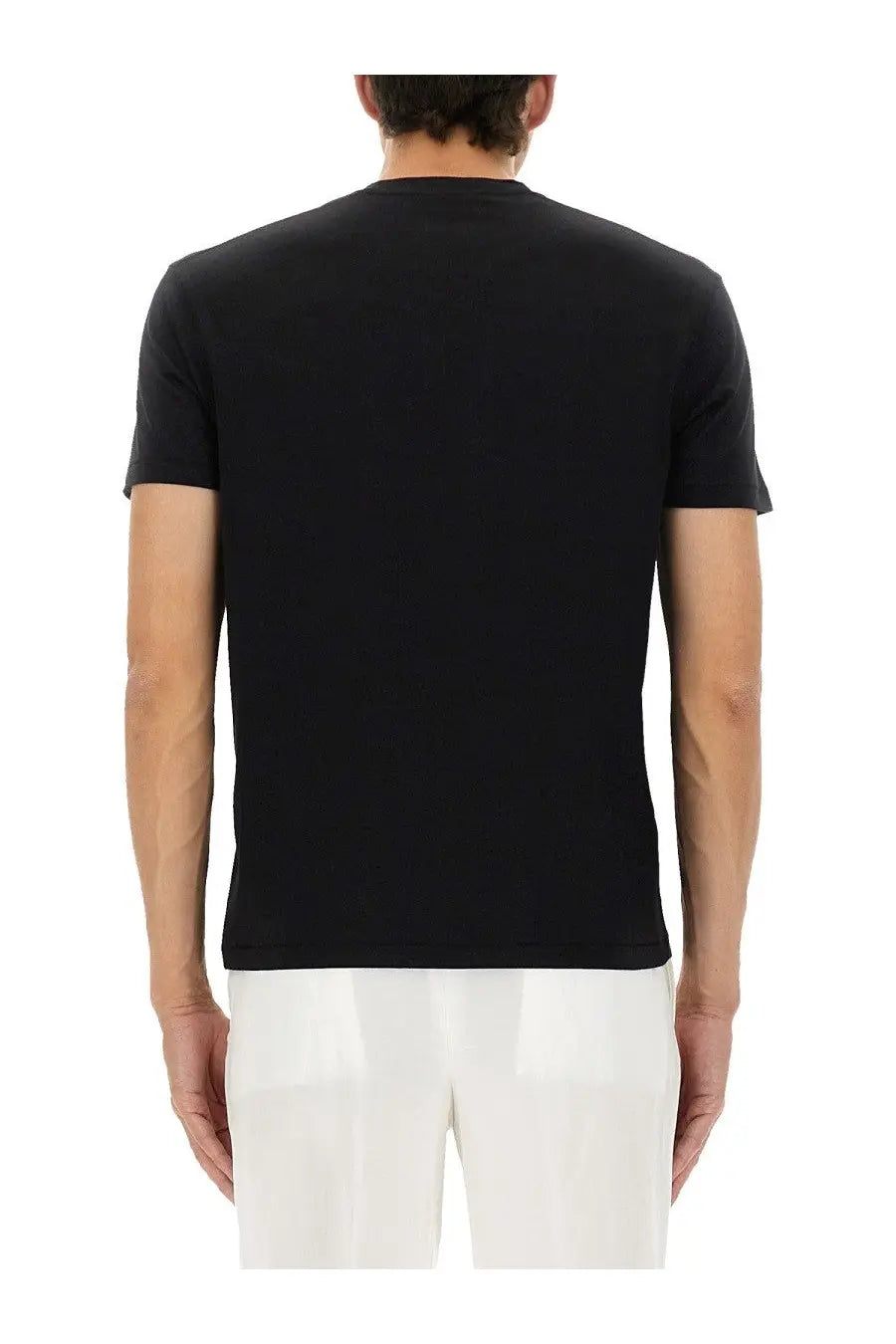 Tom Ford men’s regular fit black short-sleeved crew neck cotton t-shirt for casual wear